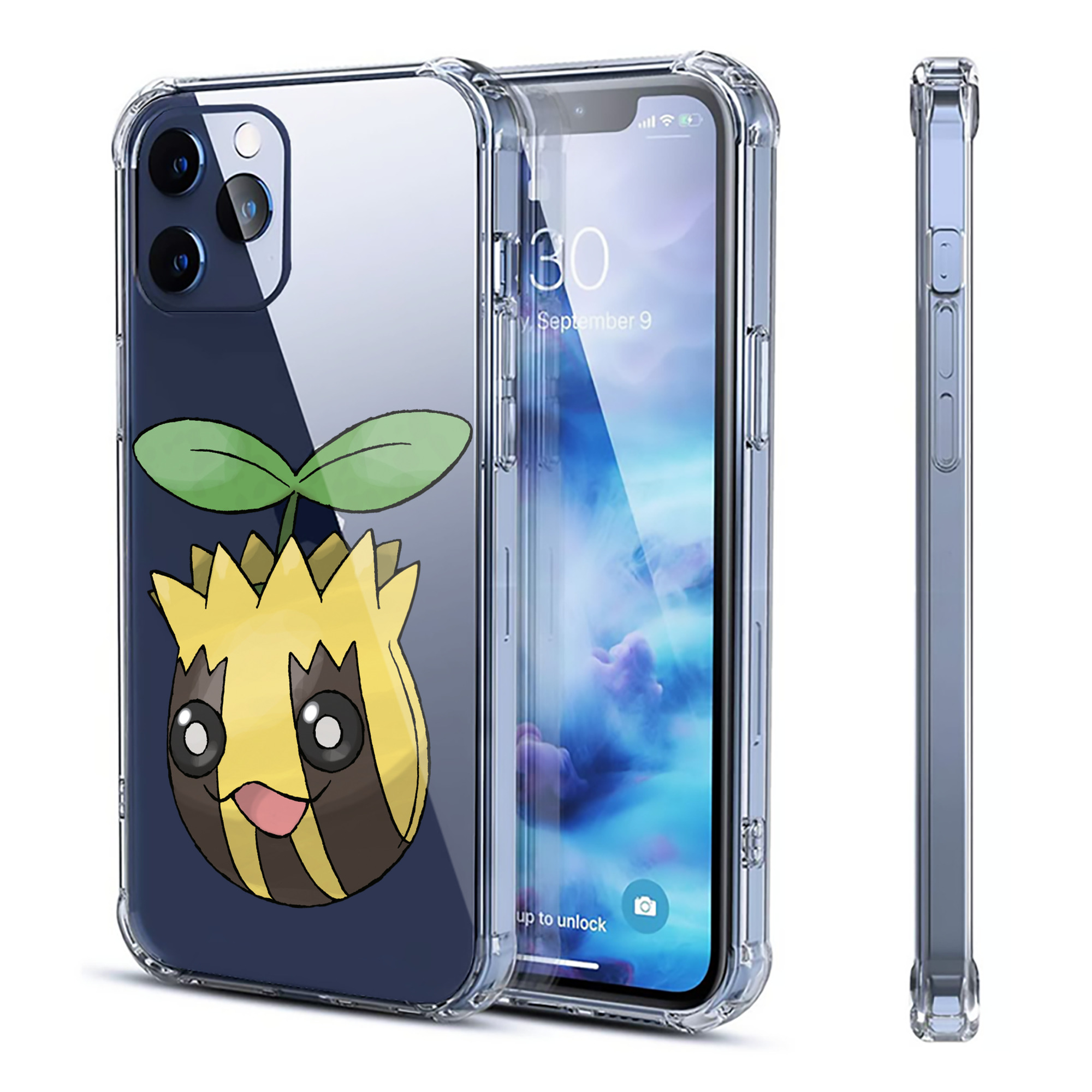 （画像用） ポケットモンスター Pokémon 【iPhone 12シリーズ対応】透明スマホケース（クリアソフトケース）